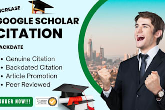 increase google scholar citation using peer reviewed journal, researchgate