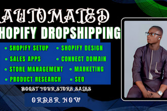 setup and manage automated shopify dropshipping store connect domain integration
