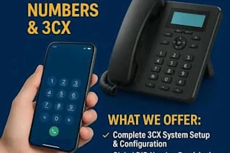 setup call center, sip trunk volp call did number IVR using twilio 3cx pbx pliv