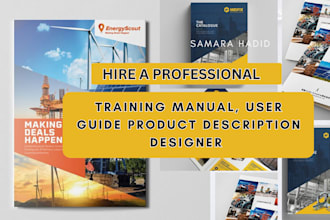 design a professional booklet, user guide, instruction manual, training manual