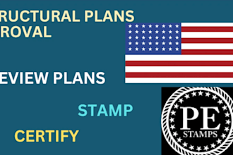 provide a california licensed engineer stamp for your plans