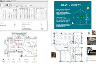 do hvac load calculation, electrical, panel schedule and lighting plan