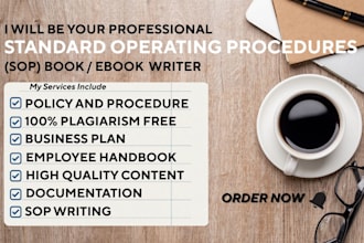 ghostwrite your clear ebook on sops, including workflow design