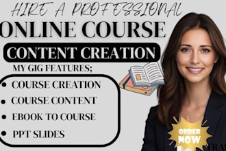 create online course content, ebook online course on teachable
