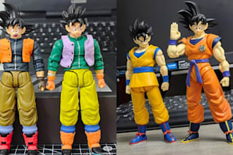 sculpt articulated action figure, 3d action figure, 3d toy for 3d printing