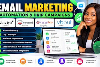 setup klaviyo moosend smugmug engagebay vbout email marketing drip campaign flow