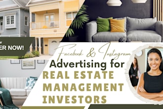 do facebook instagram advertising for real estate management investors