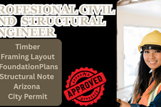 timber framing layout foundation plans structural note for arizona city permit