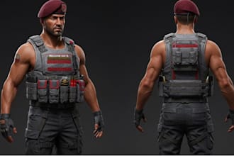 3d game character model, stylized game character design 3d game model, game prop