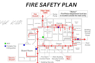 draw fire safety plan, floor, evacuation, framing, emergency, foundation plan