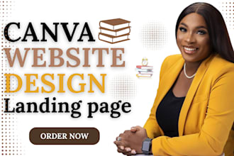 build canva website design landing page website design