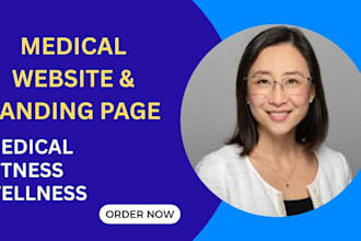 design a professional medical or healthcare website for clinics, doctors etc