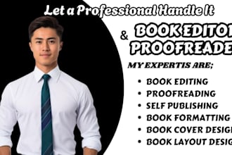 copy editing, book editing, and book proofreading english