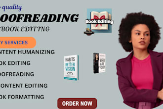 humanize ai content proofread article ai text book editing novel book editing