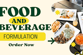 formulate food, beverages, energy drink, vitamin, soft drink and hydration drink