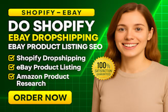 do etsy shopify dropshipping ebay product SEO lisiting amazon product research