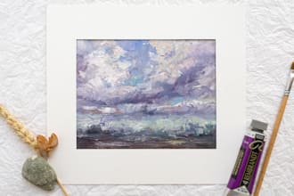 paint a personalized small oil painting from your landscape photo