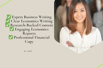 research and write on business trends, economics, or financial history