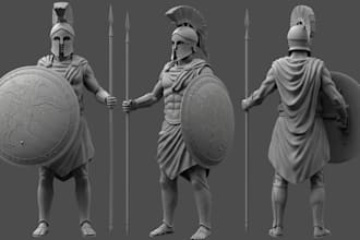 3d printable miniature, 3d tabletop model stl, 3d character model for printing