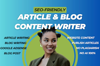 do SEO article writing blog posts health nutrition beauty website content writer