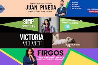 perfectly youtube banners design