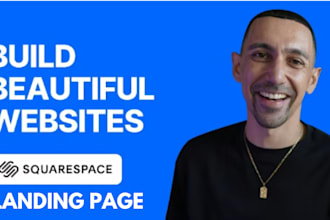 build redesign or develop a high converting squarespace website or landing page