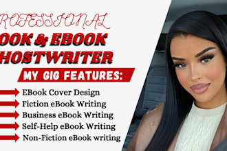 do fiction ebook writing, romance ghostwriter, erotic short story, ebook writer