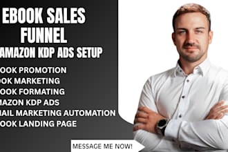 bulid systeme io ebook, book promotion sales funnel, amazon marketing, kdp ads