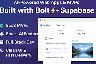 develop lovable ai web apps saas mvps and website using bolt and supabase