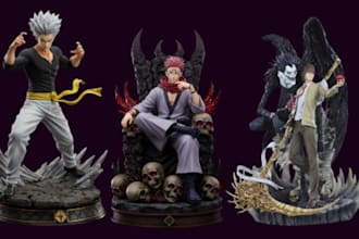 3d print and paint anime models miniatures figures diorama kitbash warhammer