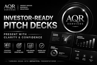 design investor ready pitch decks and business presentations