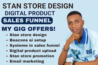 do stan store design, beacons ai, stan store marketing, digital product, payhip