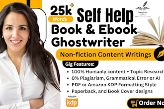 write kdp non fiction ebook on self help christian book, as an ebook ghostwriter
