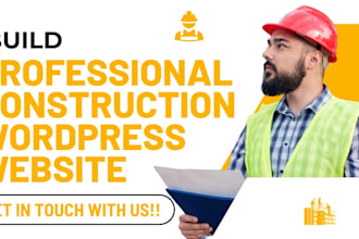 construction website,handyman,roofing, landscaping website on wordpress