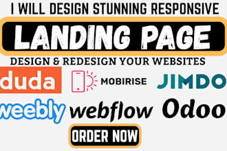 design redesign mobirise weebly webflow jimbo duda odoo website