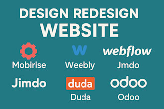 mobirise weebly webflow jimdo deuda odoo website design redesign