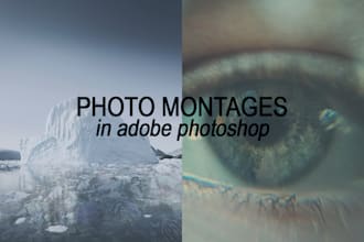 design a photo montage for a poster or advertisement