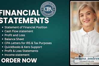 prepare CPA financial audit US CPA mortgage letter, review financial, CPA letter