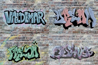 draw custom graffiti art, names or more