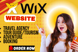 create wix travel agency website tour guide website booking adventure website