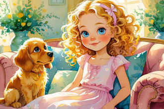 draw watercolor children book illustration, children picture book illustrator