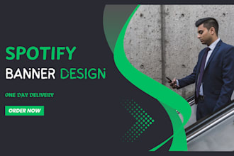 create a distinctive and eye catching spotify banner