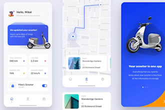 build e scooter app booking app ride sharing app gps