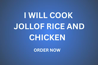 cook jollof rice and chicken