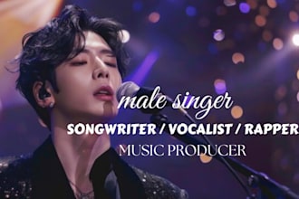 be your male pop, rock custom songs country edm folk as a male singer songwriter