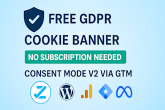install a gdpr cookie banner fully free no subscriptions required