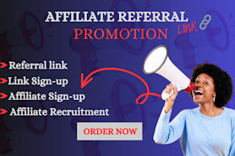 do affiliate sign up, referral or recruitment link promotion