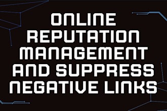 do online reputation management, repair for your brand and name