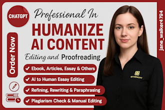 humanize ai content editing rewrite ai content and proofreading chatgpt text