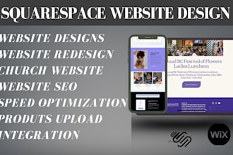 church management website cleaning website vacation rental website sqaurespace